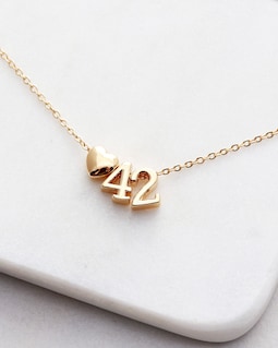 Team Necklace Sports Necklace / Lucky Number Necklace / Lucky Number / Number Charm Necklace / Team Gift / Best Friend Gift / Lucky RYLO