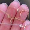 Minimalist Hockey Stick Necklace | Gift for Hockey Player - 18K Gold Plated
